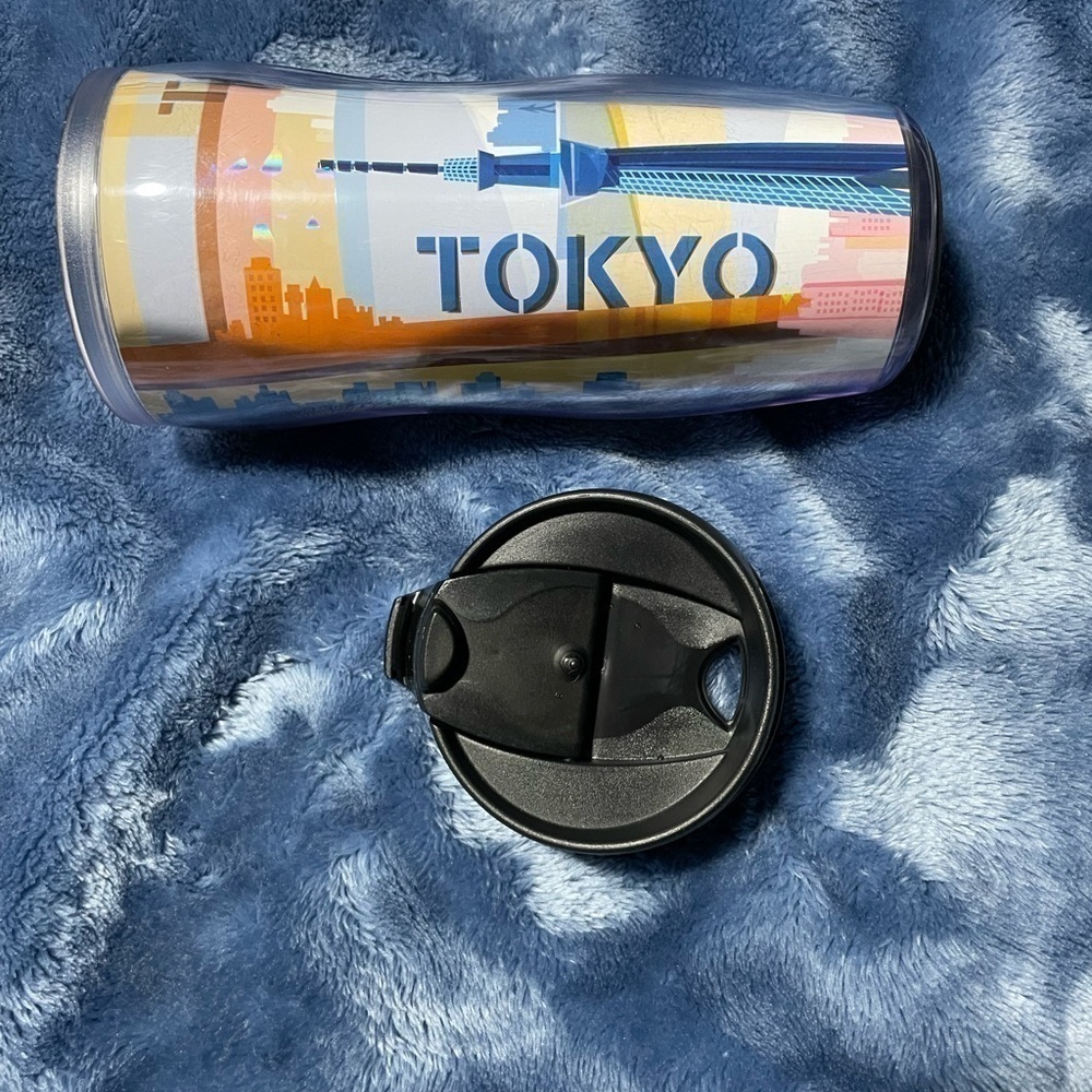 Starbucks Tokyo Tumbler + Flip Lid (2003) 12 oz. BRAND NEW Travel Coffee/Tea Cup - Picture 6 of 9